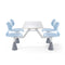 KQT-301K Spider School Dining Table and Chair Set