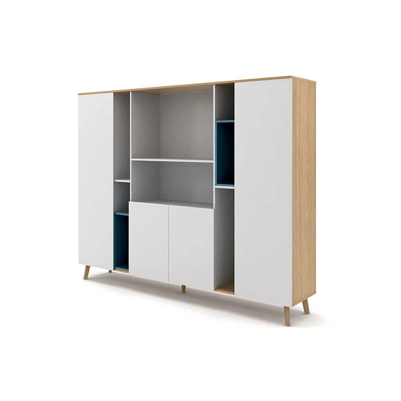 WC 34 Floren Wood Leg Office Storage File Cabinet