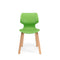 KQT-301D Spider Fixed Wooden Leg Plastic Chair