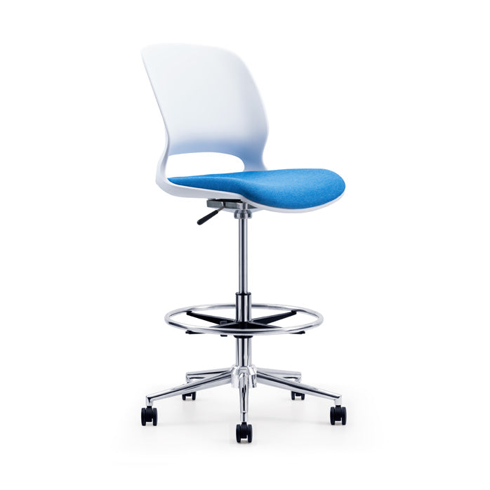 KL21-1 Stack Liftable Iron Bar Plastic Chair
