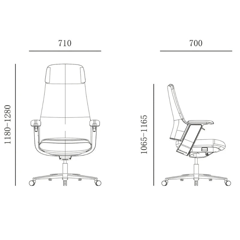 KH336A Tiara lumbar support large class chair｜Executive Leather Chair