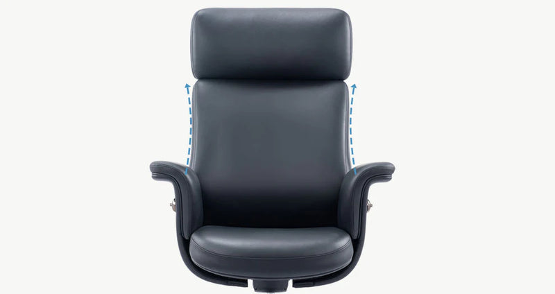 KH399-L Basi Mid-Back Black Leather Executive Chair