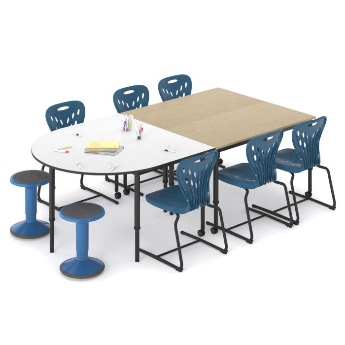 KS052 Colle Height Adjustable School Desk