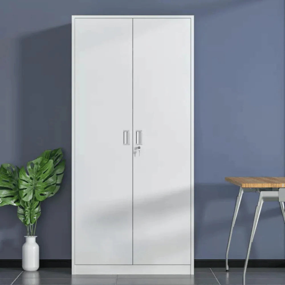 SST012 Minimal Office Metal Stainless Steel Double Door File Cabinet