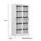 SST009 Line Office Metal Steel Double Glass Sliding Door File Cabinet
