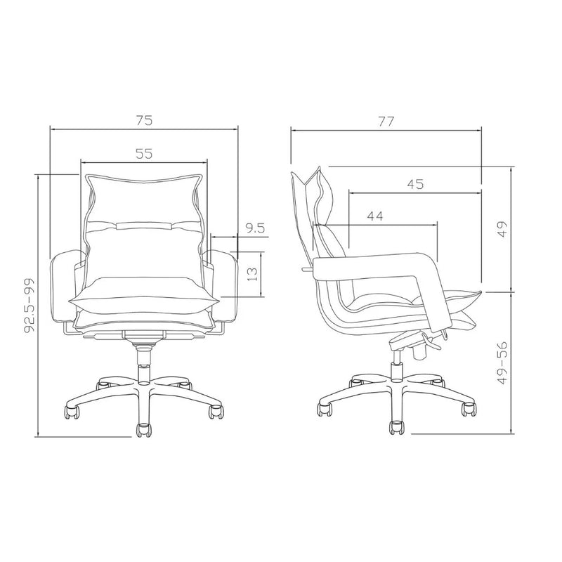 KH102-L Para mid-back soft-up large class chair executive chair