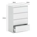 SST004 Lucido Office Steel Horizontal Drawer File Cabinet