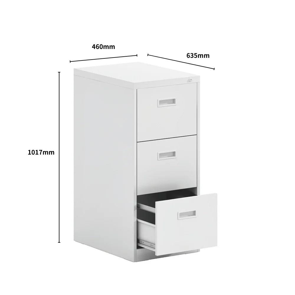 SST003 Inox Office Steel Vertical Drawer File Cabinet