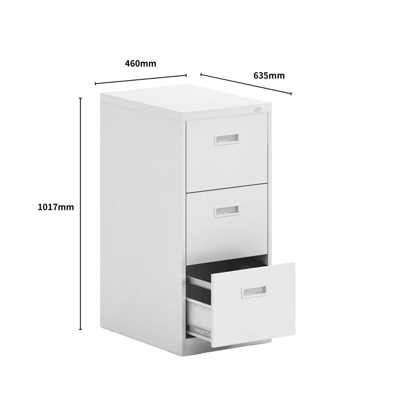 SST003 Inox Office Steel Inline Drawer File Cabinet