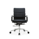 EC108-L EAMES Style Midback Conference Chair | Leather Bag Armrest