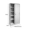SST011 Puro Office Metal Steel Double Sliding Door File Cabinet