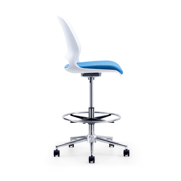 KL21-1 Stack Liftable Iron Bar Plastic Chair