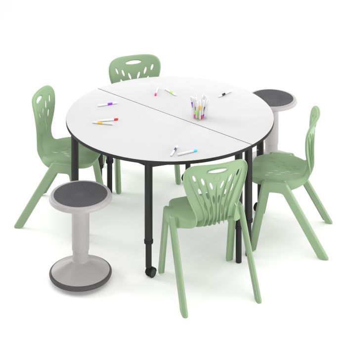 KS064 Arc 弧形高度可調學生桌｜Adjustable Student Table