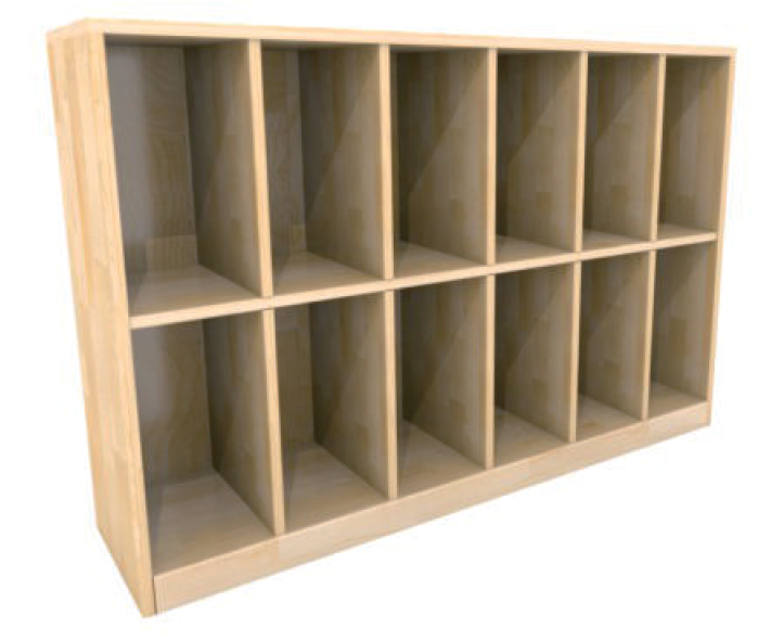 KJZX24-026 Wooden Classification Storage Cabinet