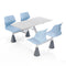 KQT-301K Spider School Dining Table and Chair Set