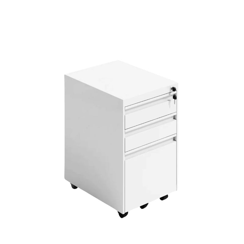 SST015 Statico three-layer drawer metal stainless steel movable drawer file cabinet