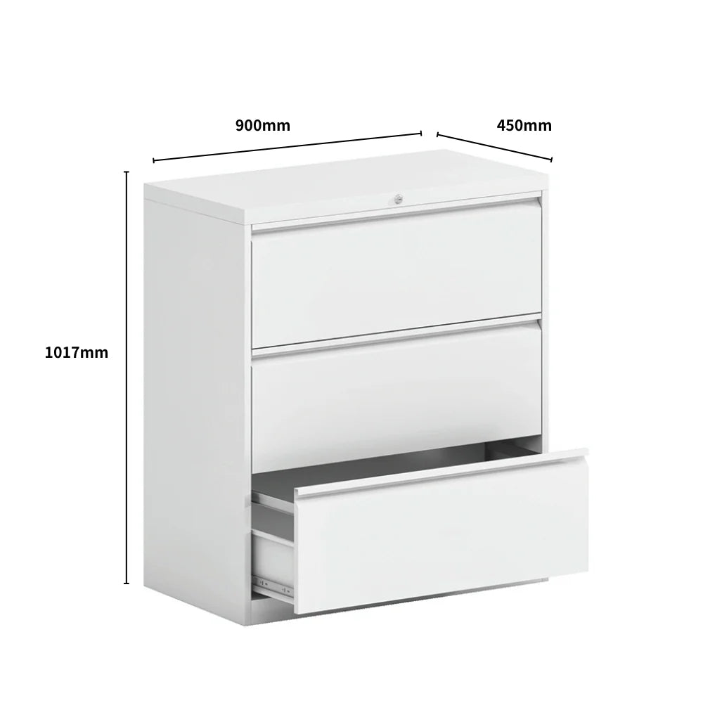 SST004 Lucido Office Steel Horizontal Drawer File Cabinet