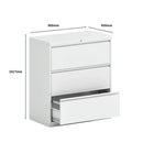 SST004 Lucido Office Steel Horizontal Drawer File Cabinet