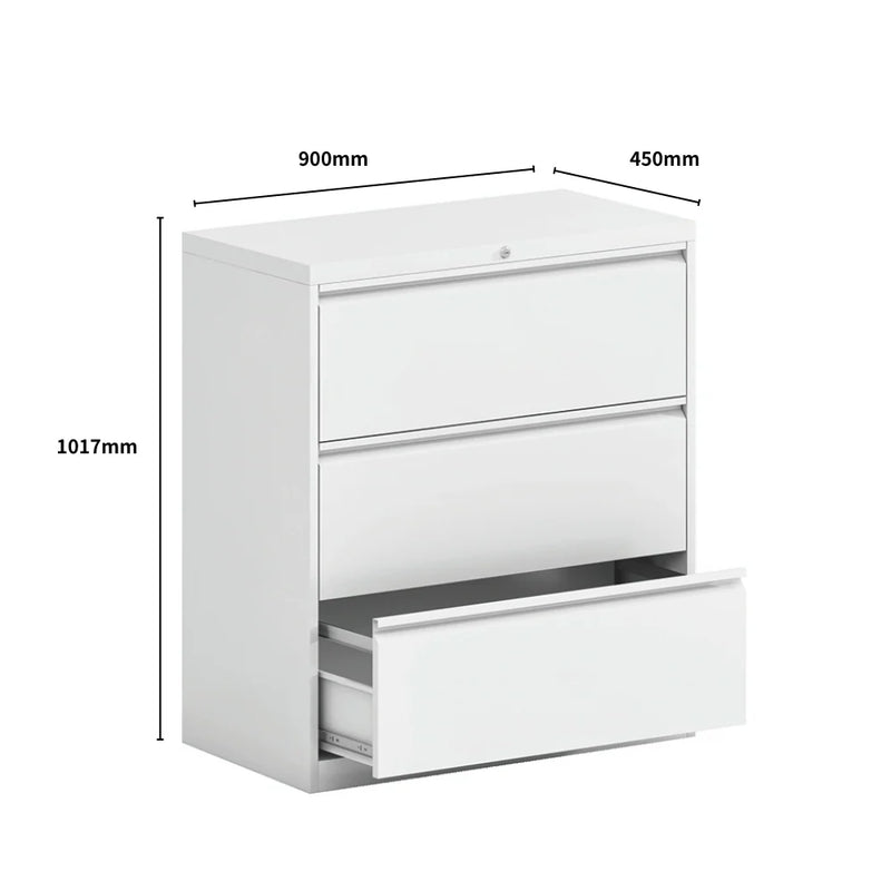 SST004 Lucido Office Steel Horizontal Drawer File Cabinet
