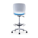 KL21-1 Stack Liftable Iron Bar Plastic Chair