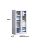 SST010 Netto Office Metal Steel Double Glass Door Covering File Cabinet