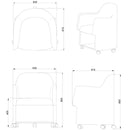K506 Keno 商務培訓椅 會議椅｜布藝儲物會議椅｜多功能 Office Storage Chair