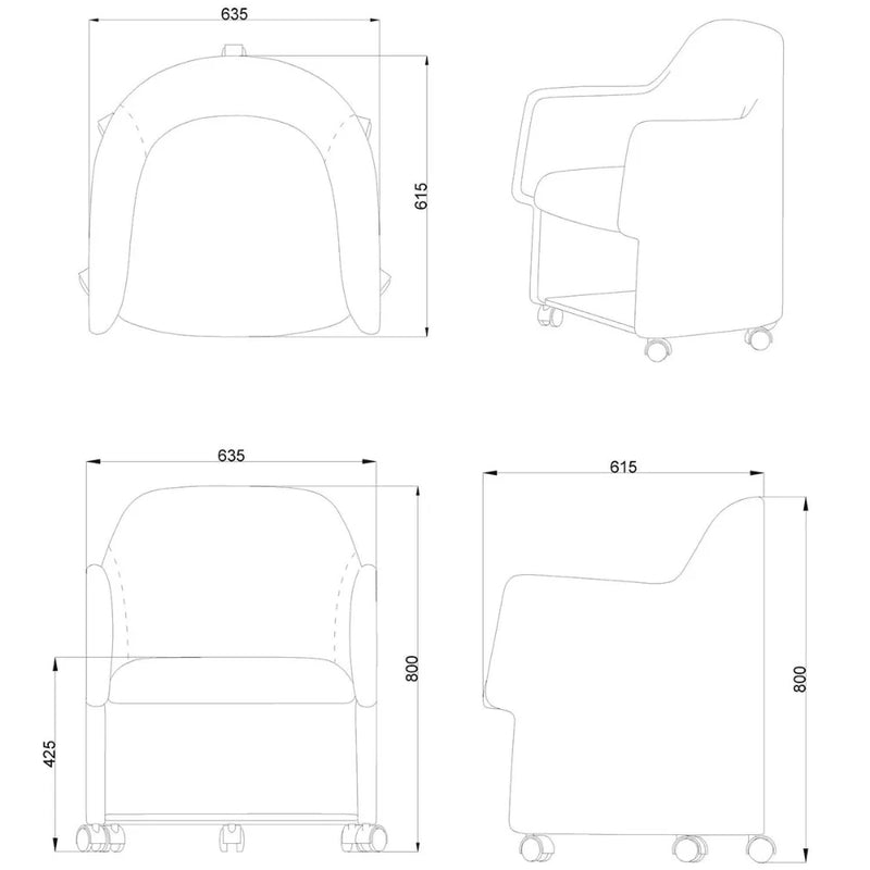 K506 Keno 商務培訓椅 會議椅｜布藝儲物會議椅｜多功能 Office Storage Chair