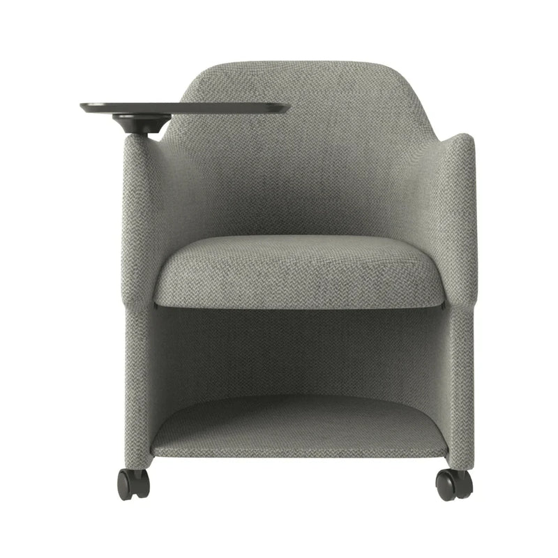 K507 Keno商務培訓椅｜布藝手寫板儲物會議椅｜高承重 Conference Chair with Writing Tablet