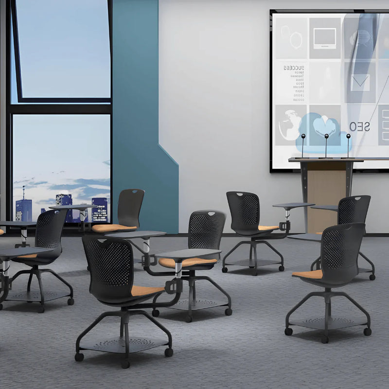 K510 Pivot multi-function conference chair with storage basket