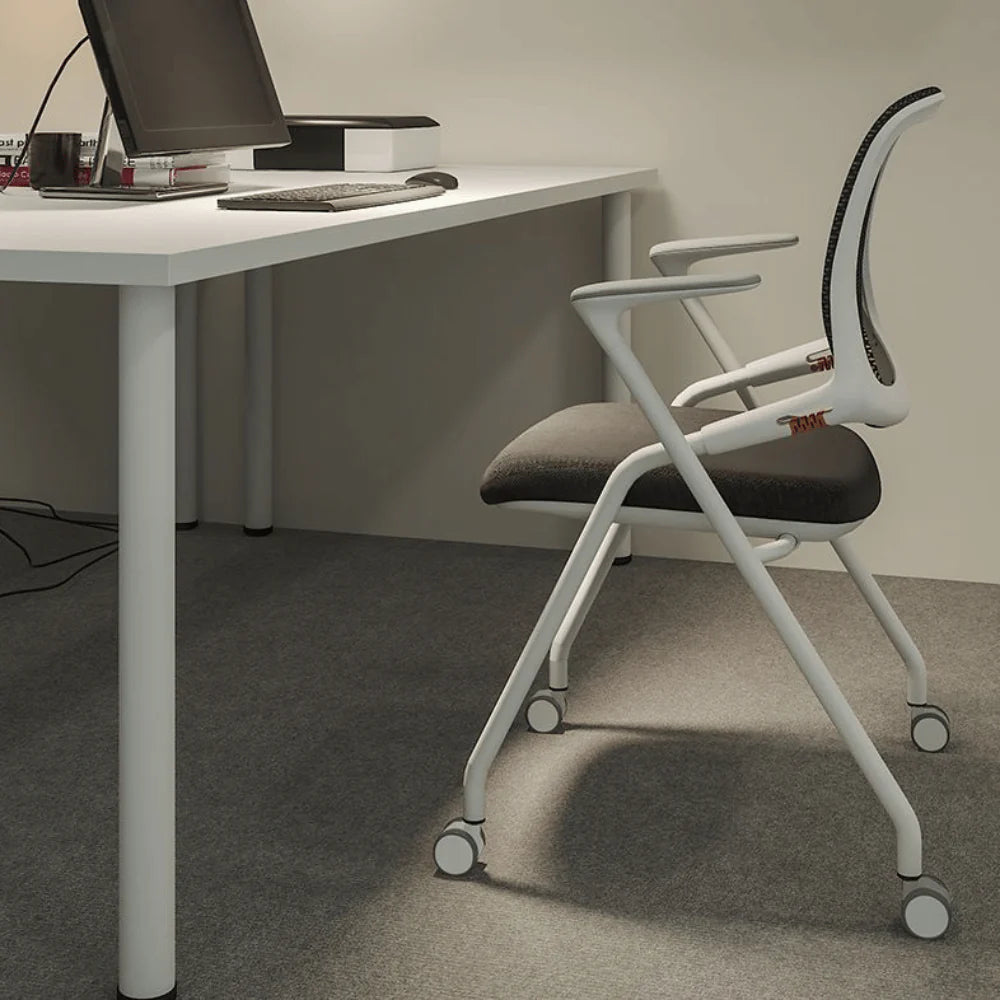 K513 Legg rotary folding writing board meeting chair｜Kuang Tong multi-function stackable negotiation training chair
