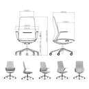 KH515-L Volta High Back Leather Executive Office Chair｜Executive Leather Chair