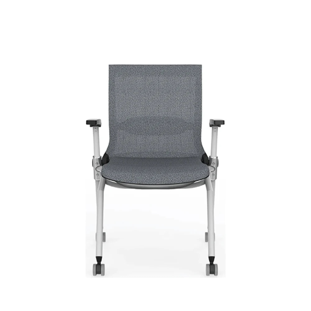 KEM047 Aero 可疊放培訓椅｜折疊扶手滑輪會議椅