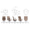 KH527-L Cupola Mid-Back Leather Executive Chair｜Ergonomic Executive Chair