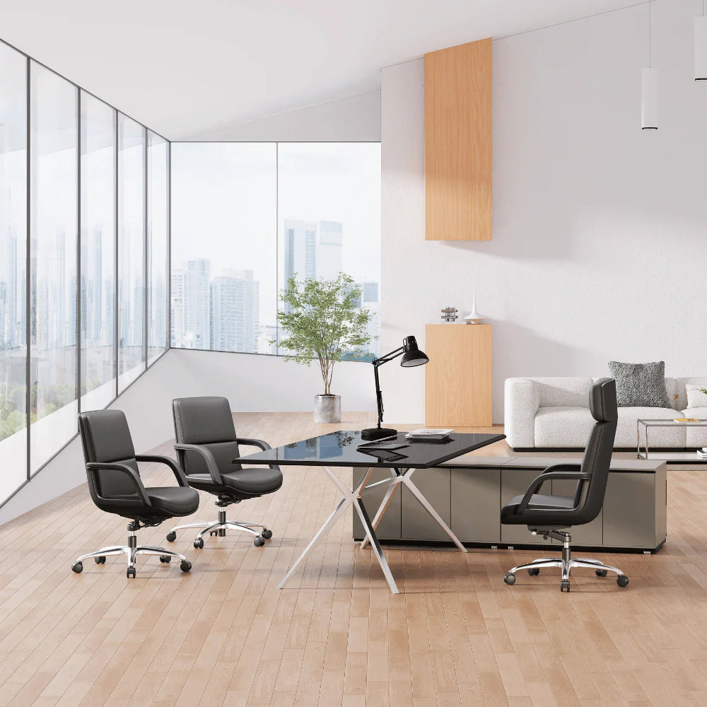 KH567-L Premier Luxury Middle Back Leather Executive Chair｜Executive Leather Chair