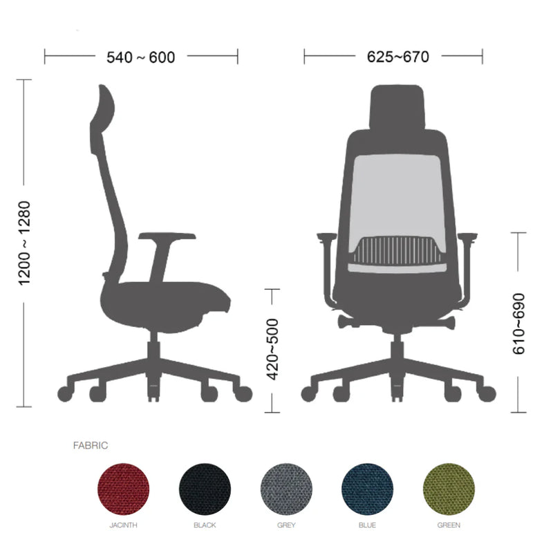 GT005A FILO high-back cloth office chair computer chair