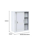 SST011 Puro Office Metal Steel Double Sliding Door File Cabinet