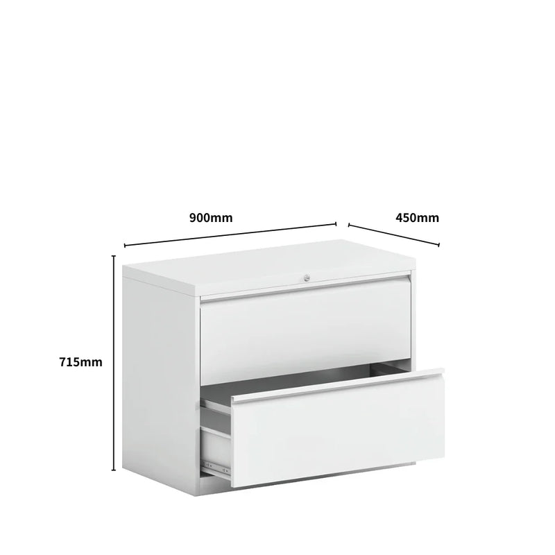 SST004 Lucido Office Steel Horizontal Drawer File Cabinet