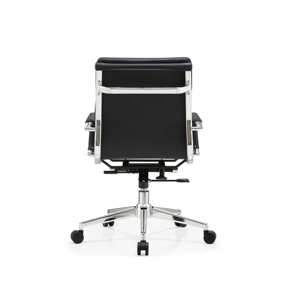 EC108-L  EAMES Style 中背會議椅｜皮包扶手