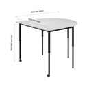 KS056 D-End 高度可調坐立式學校桌｜Sit-Stand Adjustable School Desk
