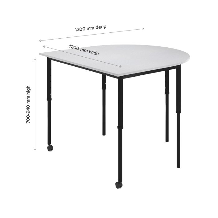 KS056 D-End 高度可調坐立式學校桌｜Sit-Stand Adjustable School Desk