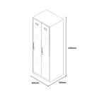 SST007 Tecno office thin edge stainless steel metal handle storage cabinet wardrobe