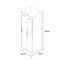 SST007 Tecno office thin edge stainless steel metal handle storage cabinet wardrobe