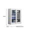 SST009 Line Office Metal Steel Double Glass Sliding Door File Cabinet