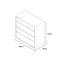 SST014 Urbano Office Thin-edged Steel Magazine Cabinet