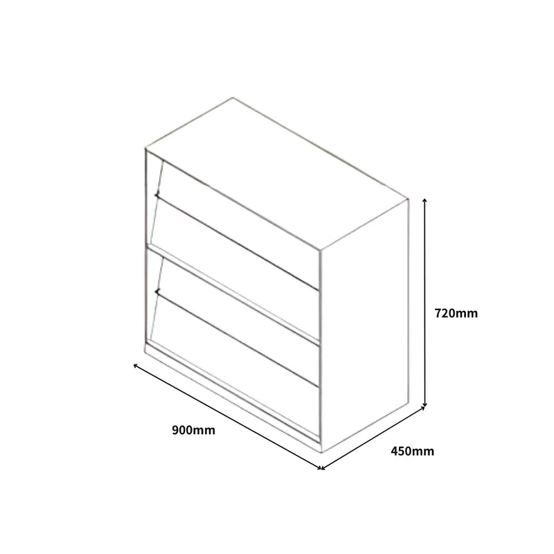 SST014 Urbano Office Thin-edged Steel Magazine Cabinet