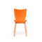 KQT-201D Tower Wooden Leg Plastic Chair