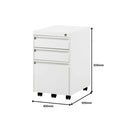 SST015 Statico three-layer drawer metal stainless steel movable drawer file cabinet