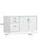 SST006 Futuro Office Steel Under Table Storage Side Cabinet