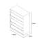 SST014 Urbano Office Thin-edged Steel Magazine Cabinet