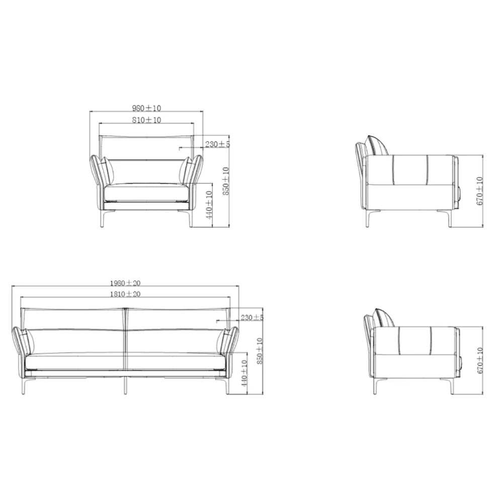 ST039 Enzo single business leather combing